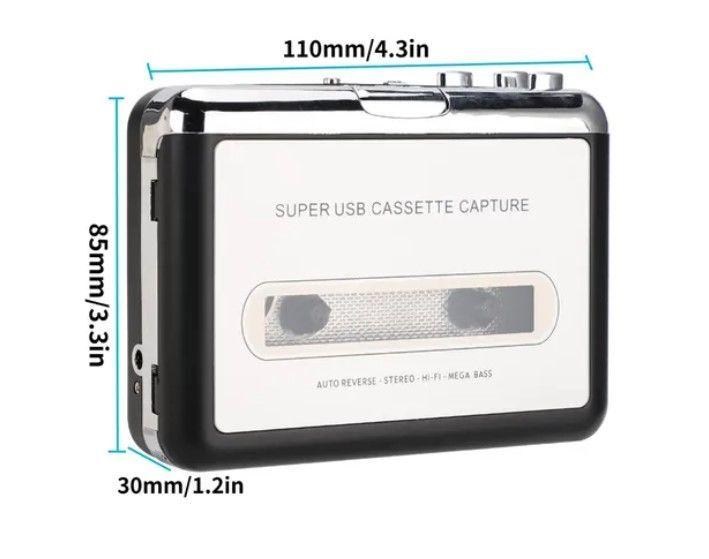 Usb Cassette Player Cinta Portátil Convertir Cinta -3
