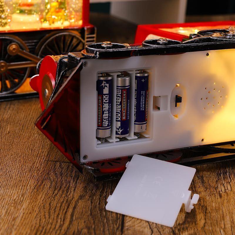 Adorno Tren Farol Decorativo Musical Con Luces De Navidad-2