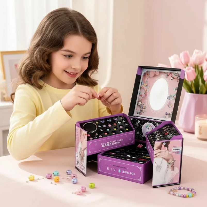 Kit Para Armar Y Crear Pulseras 8en1 Para Ninas 5000pc-4