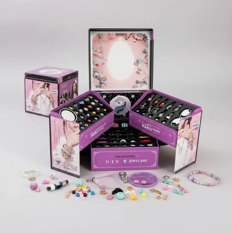 Kit Para Armar Y Crear Pulseras 8en1 Para Ninas 5000pc-5