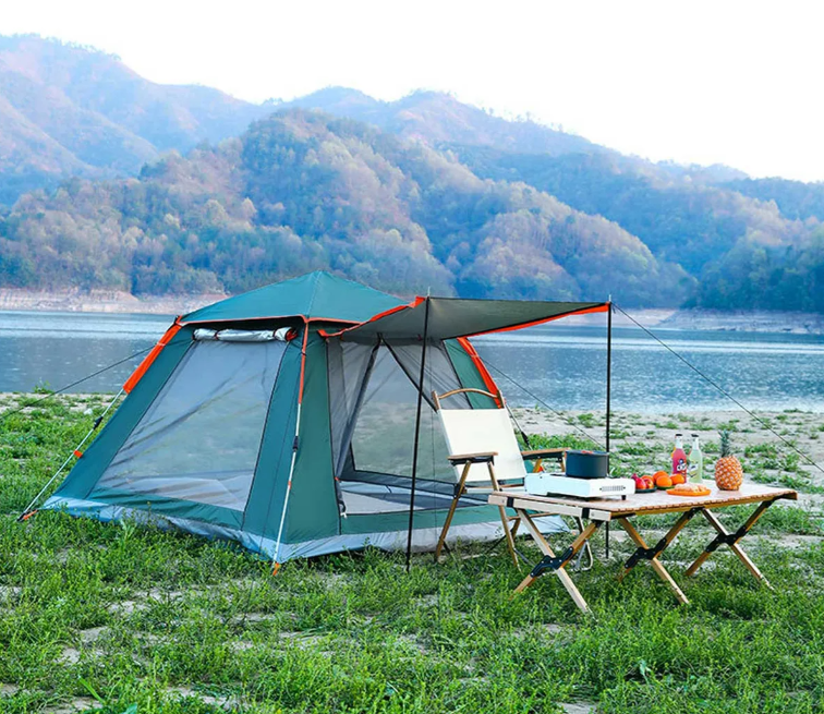 Tienda Carpa Casa Camping Acampar Alta Capacidad 240 240cm Verde-3