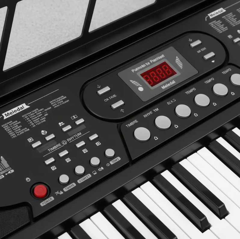 Teclado Piano De 61 Teclas Digital Instrumento Musical Negro-2