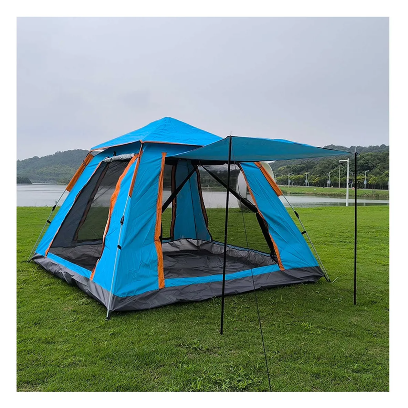 Tienda Carpa Casa Camping Acampar Alta Capacidad 240 240cm Azul-1