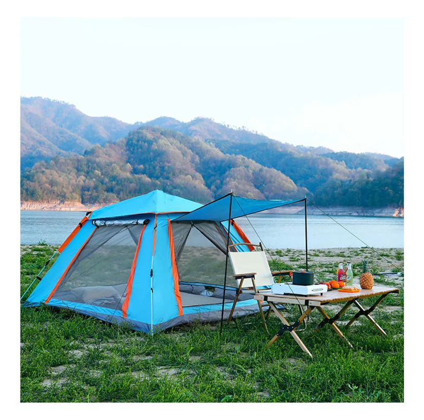 Tienda Carpa Casa Camping Acampar Alta Capacidad 240 240cm Azul-2