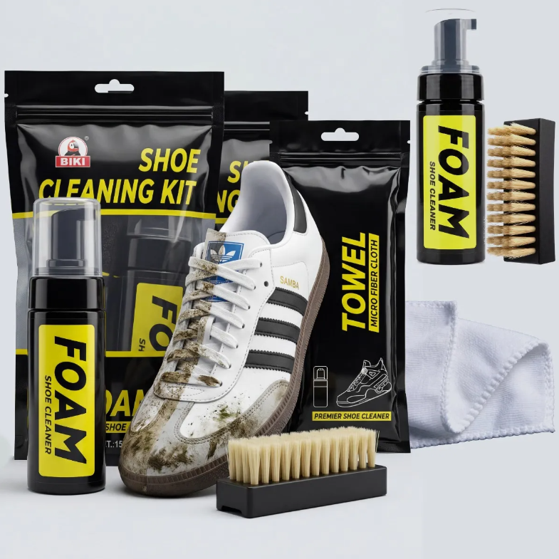 Limpiador De Zapatillas Kit Con Escobilla Y Pano Microfibra-6