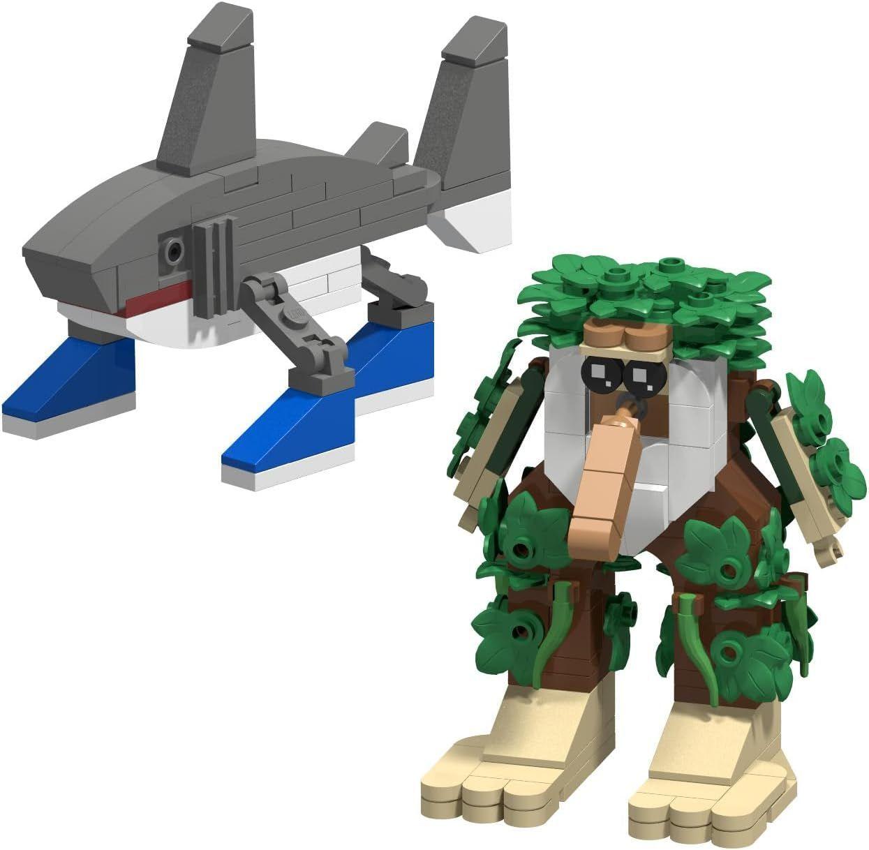 Bloques De Construccion Brainrot Tralalero 8 Figura 608pc-4