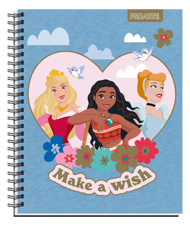 Pack X10 Cuadernos Universitarios Princesas Proarte 7mm-2