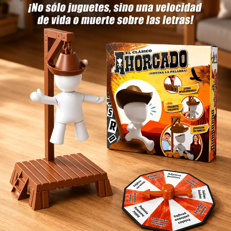 Ahorcado Juego De Mesa De Palabras Para Familias y Ninos-2