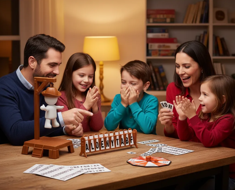 Ahorcado Juego De Mesa De Palabras Para Familias y Ninos-6