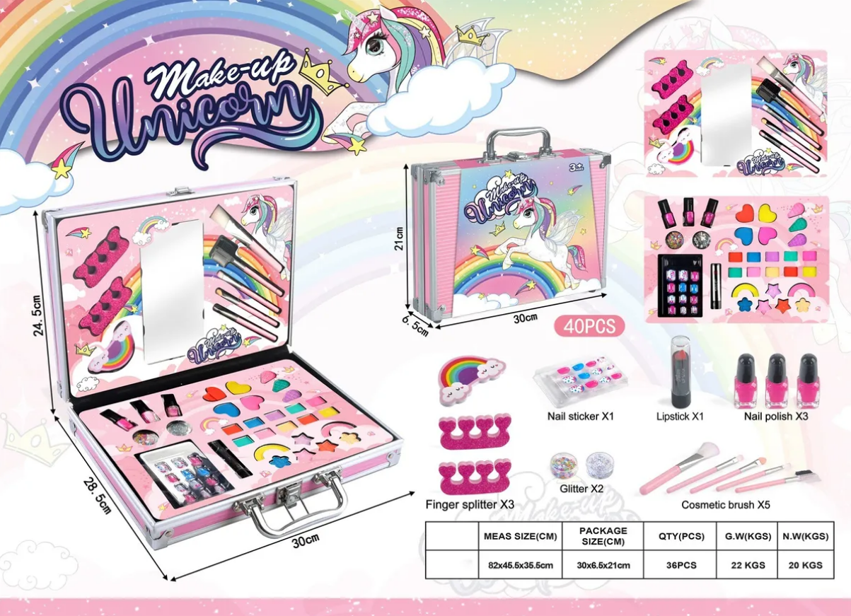 Set De Maquillaje Juguete 40pc Cosmetico Lavable-5