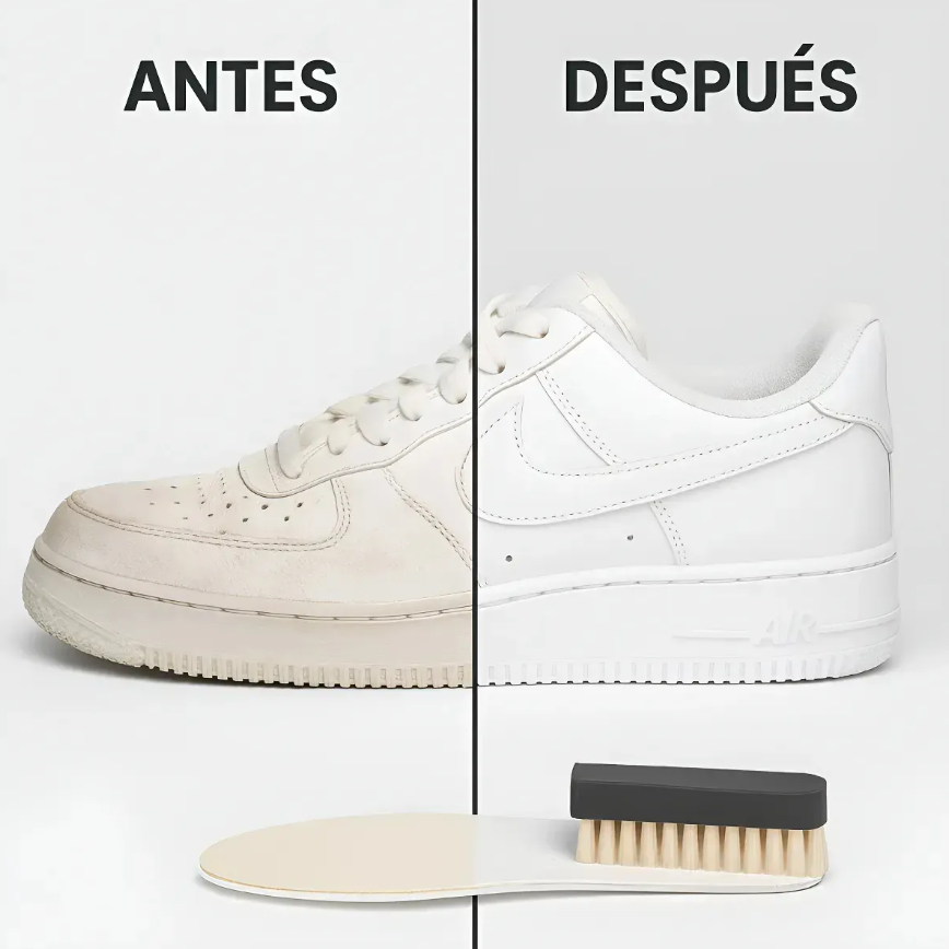 Kit De Limpieza Zapatillas Espuma Limpiadora Blanqueador-2