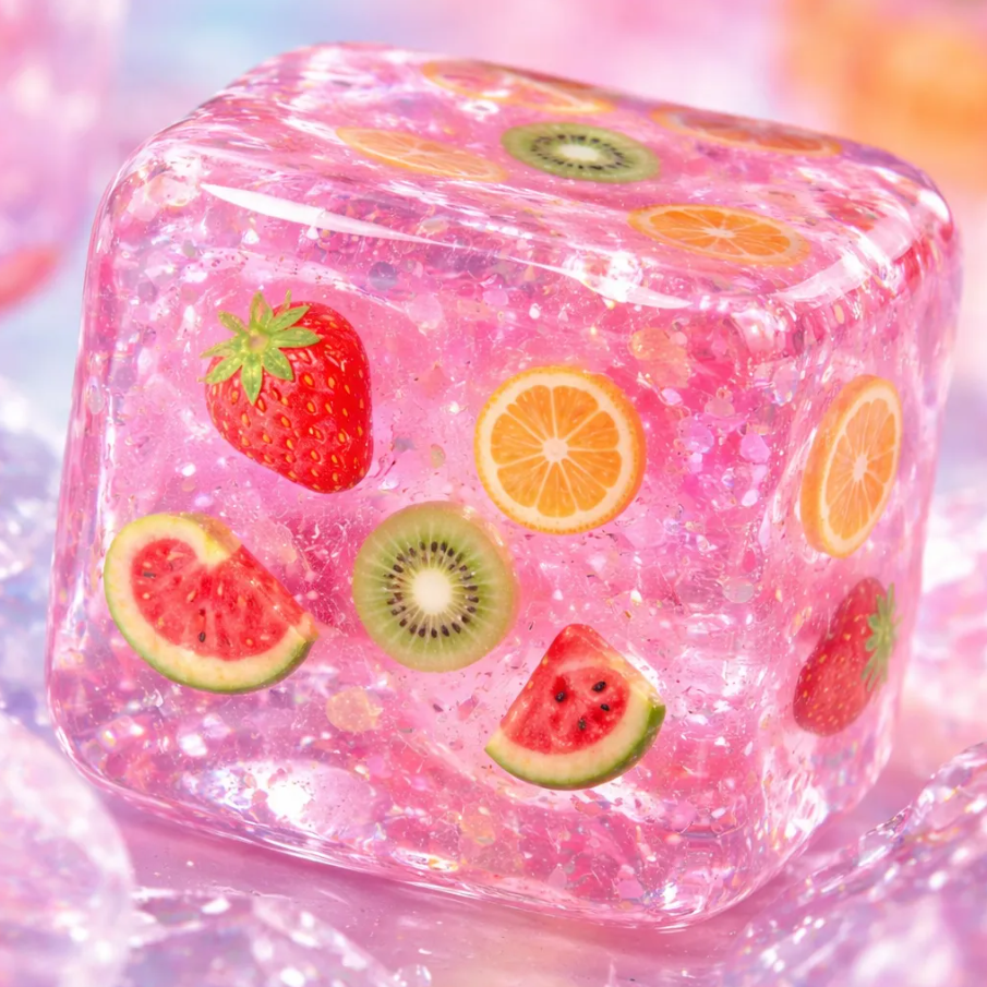 X2 Cubos De Hielo Squishy Antiestres Juguete Sensorial Viral-3