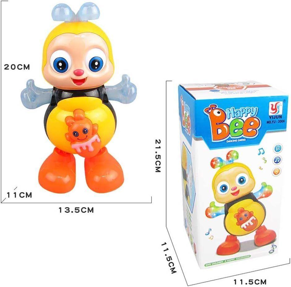 Abejita Chiquitita Juguetes Para Bebes Sensorial Musical Con Luces-3