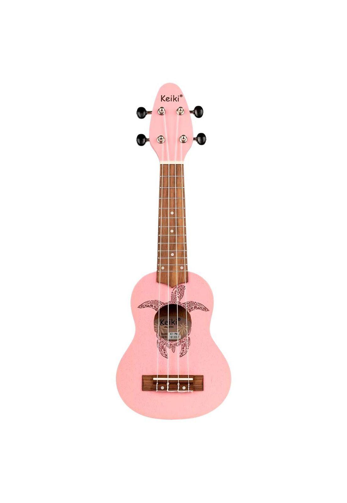 Ukelele Sopranino Keiki By Ortega Diseño Tortuga (Rosado) K1-PNK-1