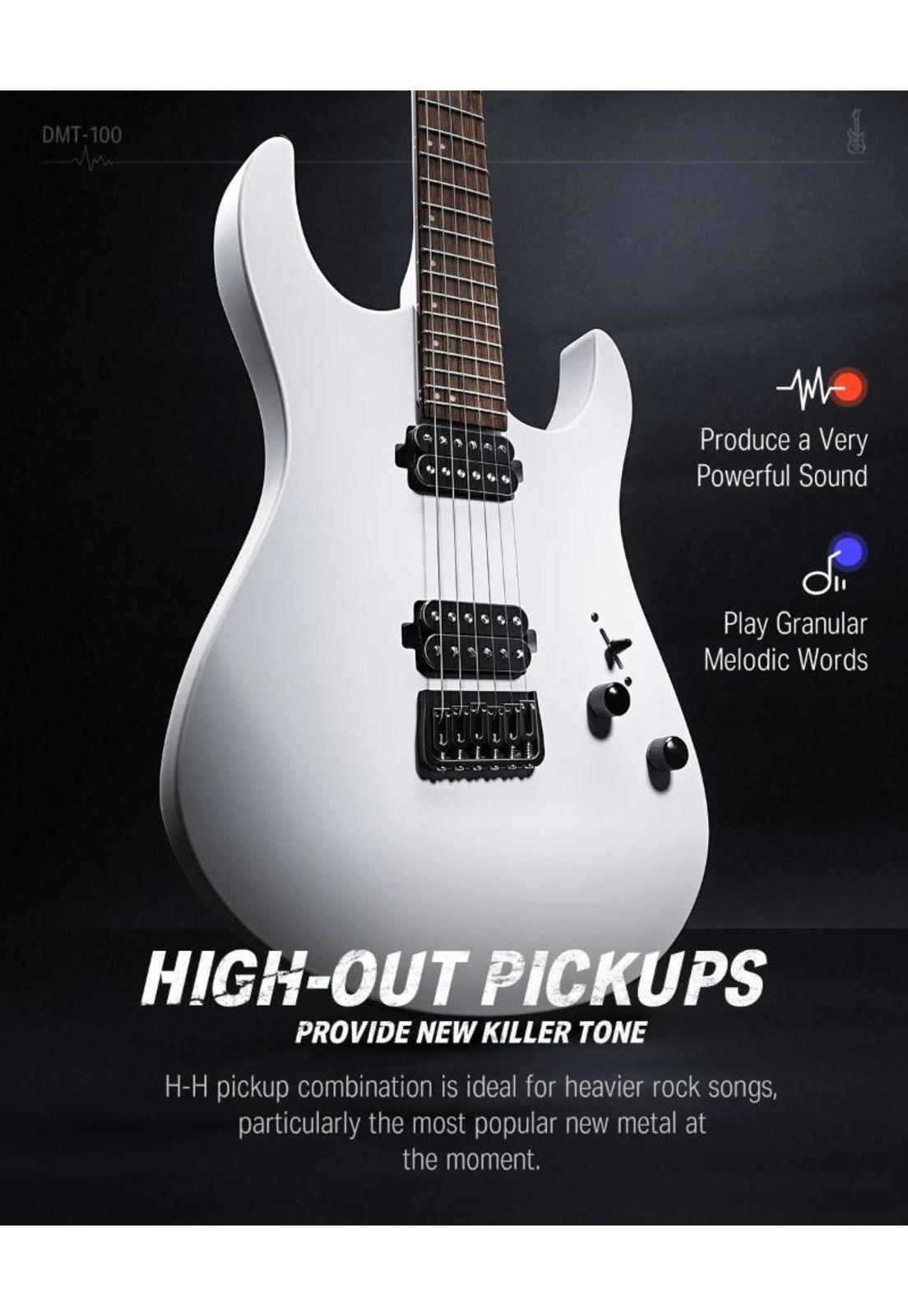Guitarra Electrica Superstrat Hh Dmt-100W Donner-3
