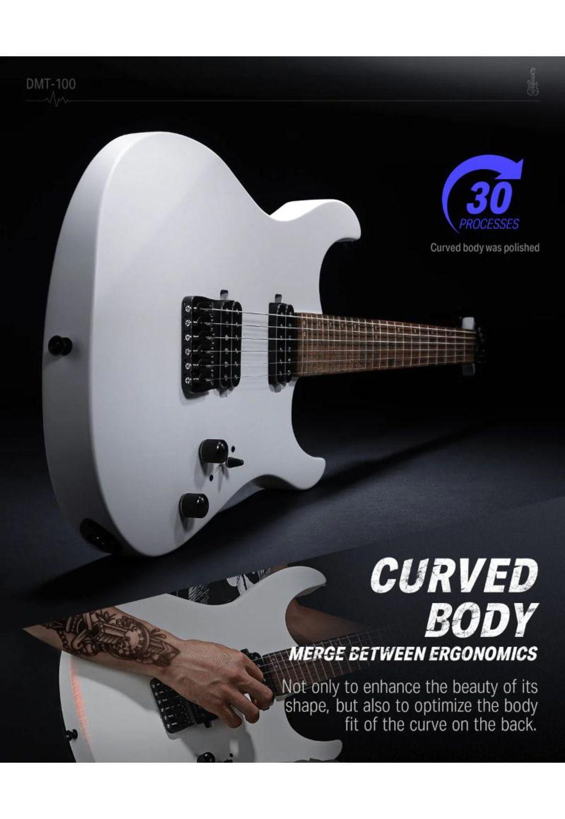 Guitarra Electrica Superstrat Hh Dmt-100W Donner-4
