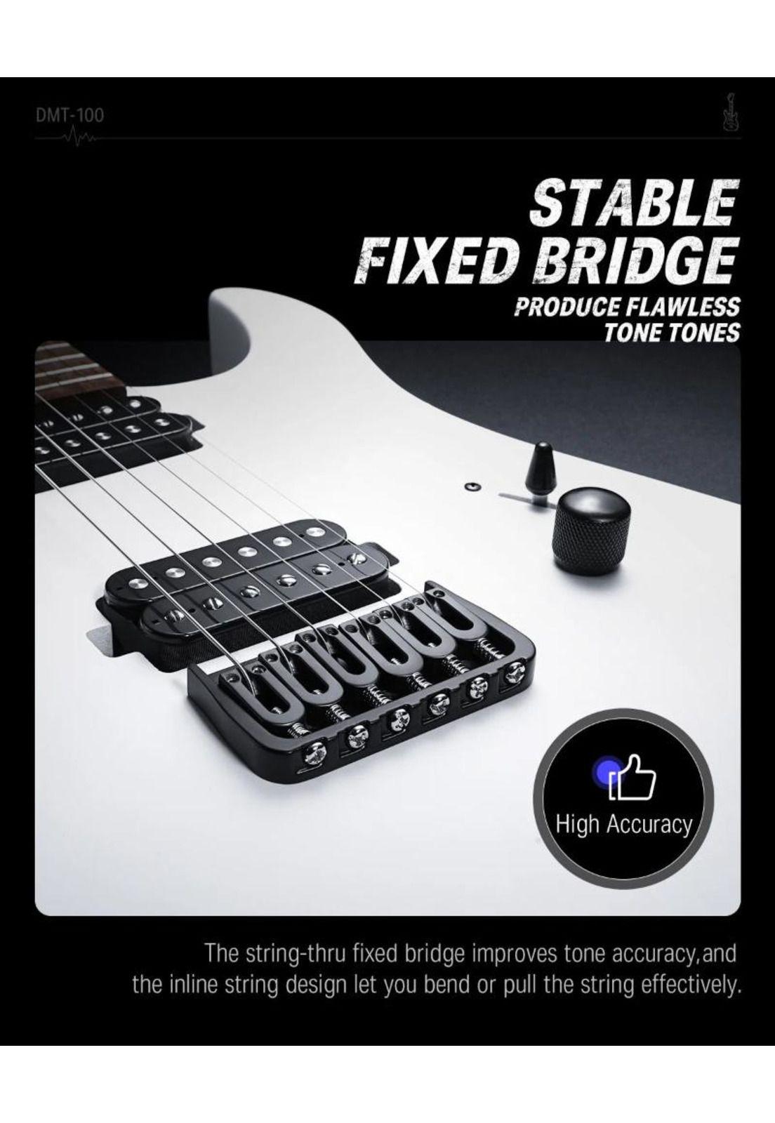 Guitarra Electrica Superstrat Hh Dmt-100W Donner-5