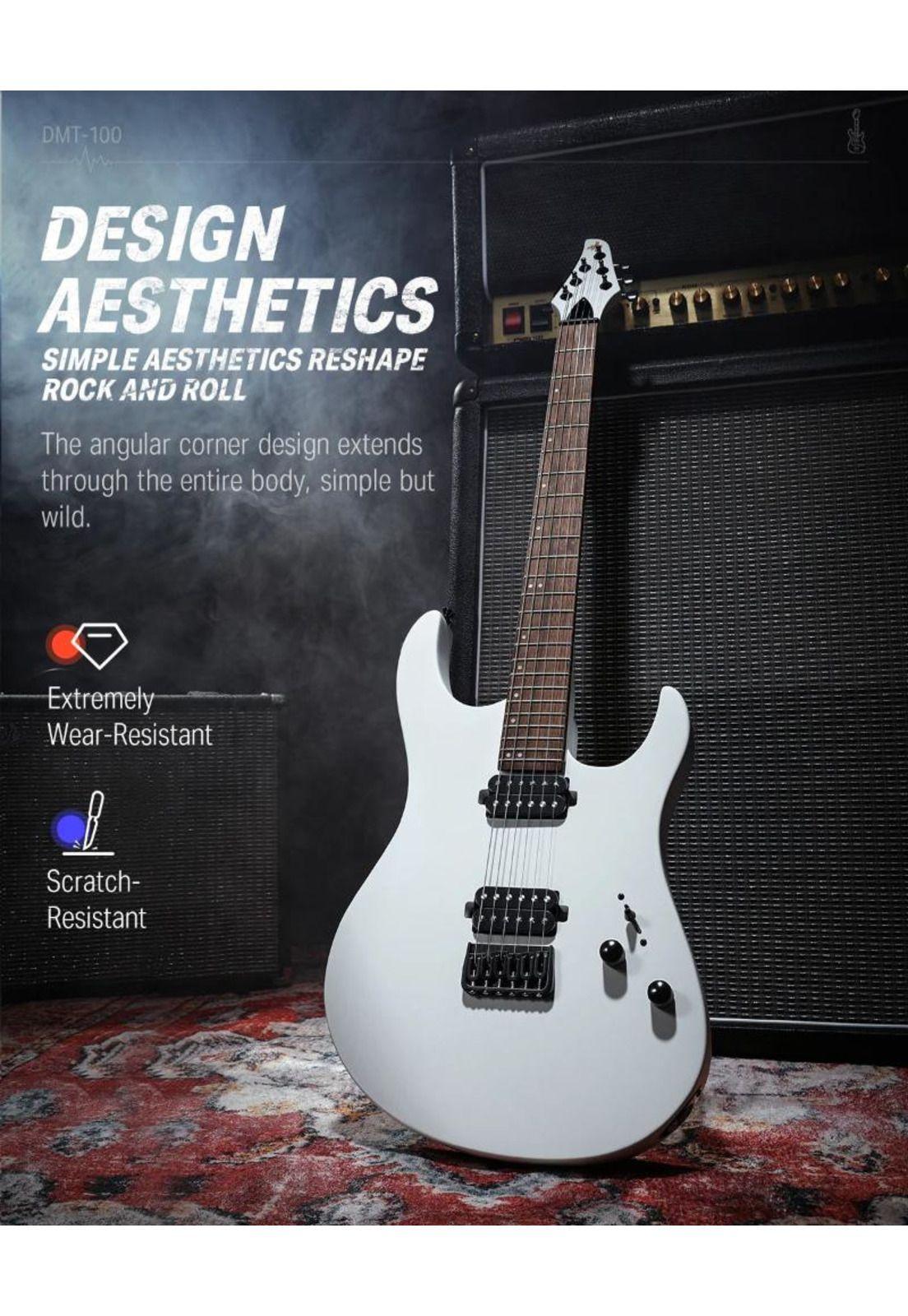 Guitarra Electrica Superstrat Hh Dmt-100W Donner-7