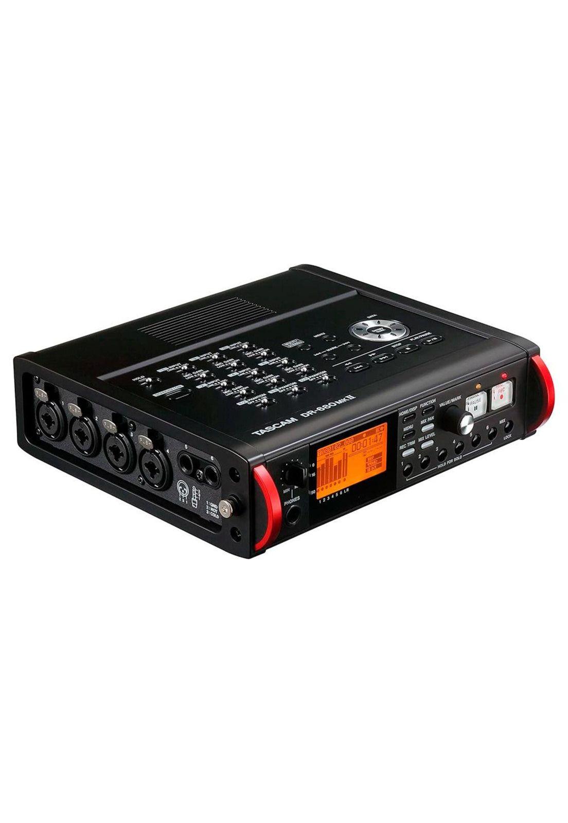Grabador Audio Digital Tascam Portatil Multipista 24Bit/192Khz 8 Canales (In:4Xlr) DR-680MK2-2