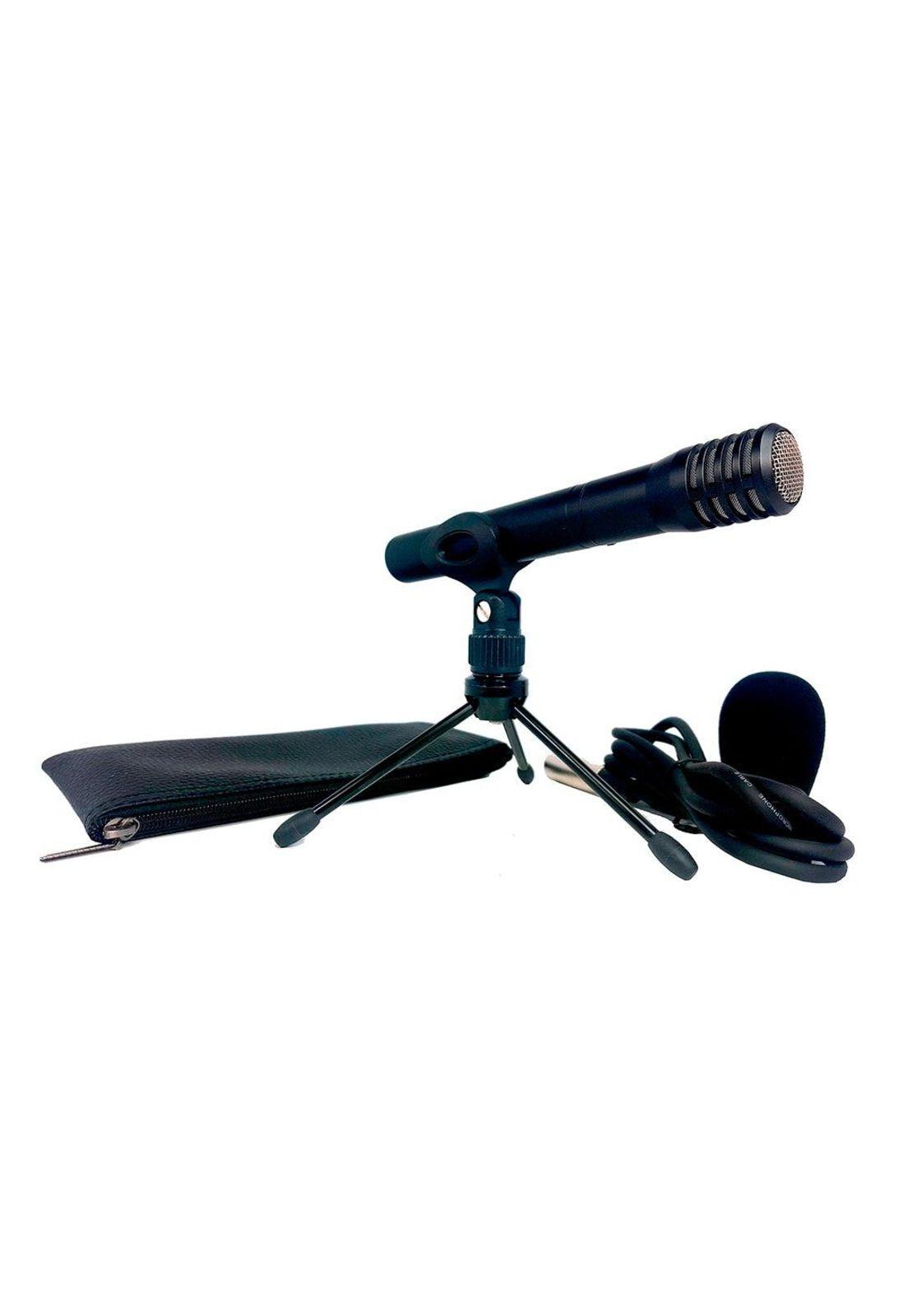 Microfono Condensador Tascam Con Batería + Soporte Y Estuche TM-60-2