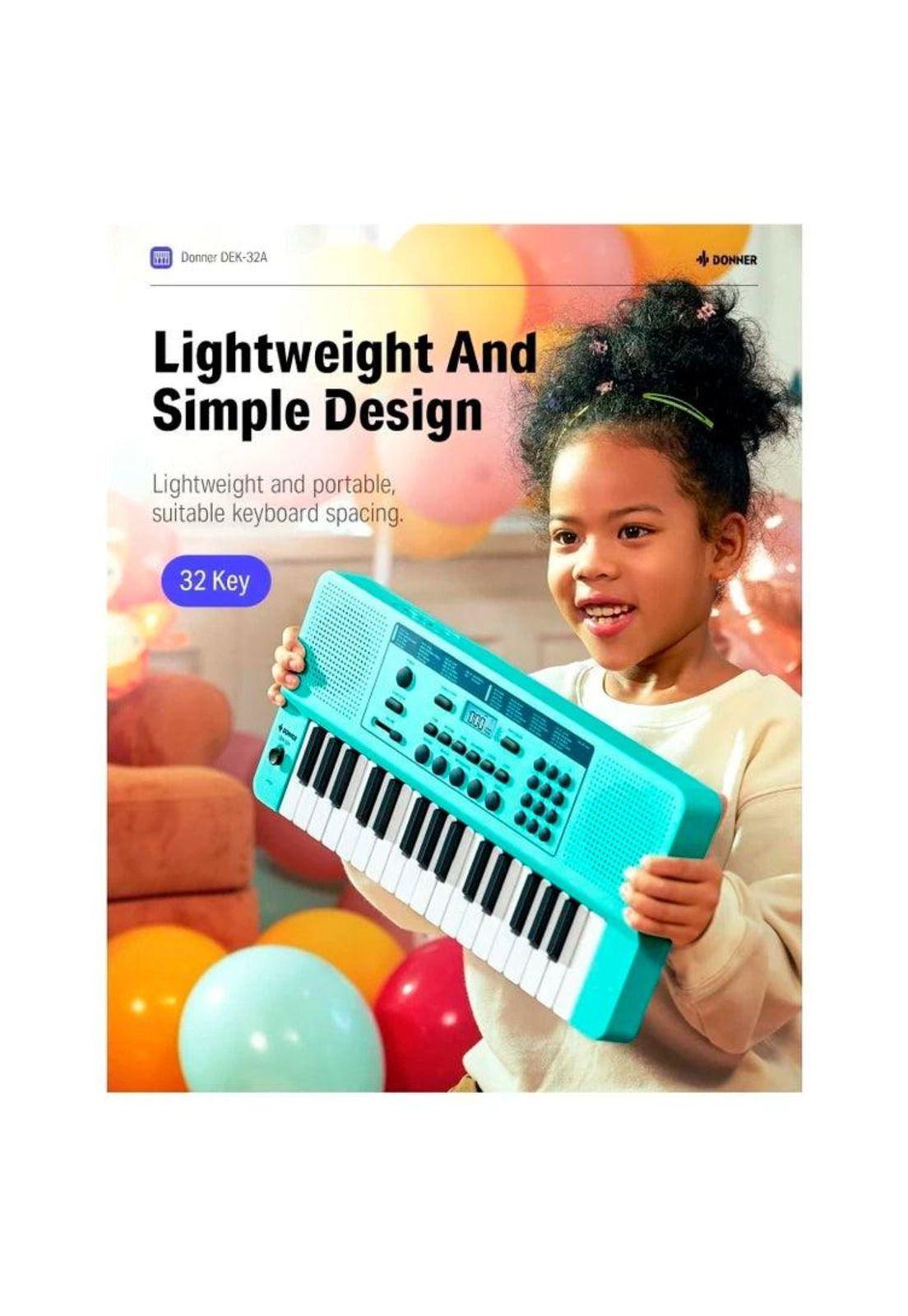 Teclado 32 Miniteclas Cyan Dek-32A Donner-2