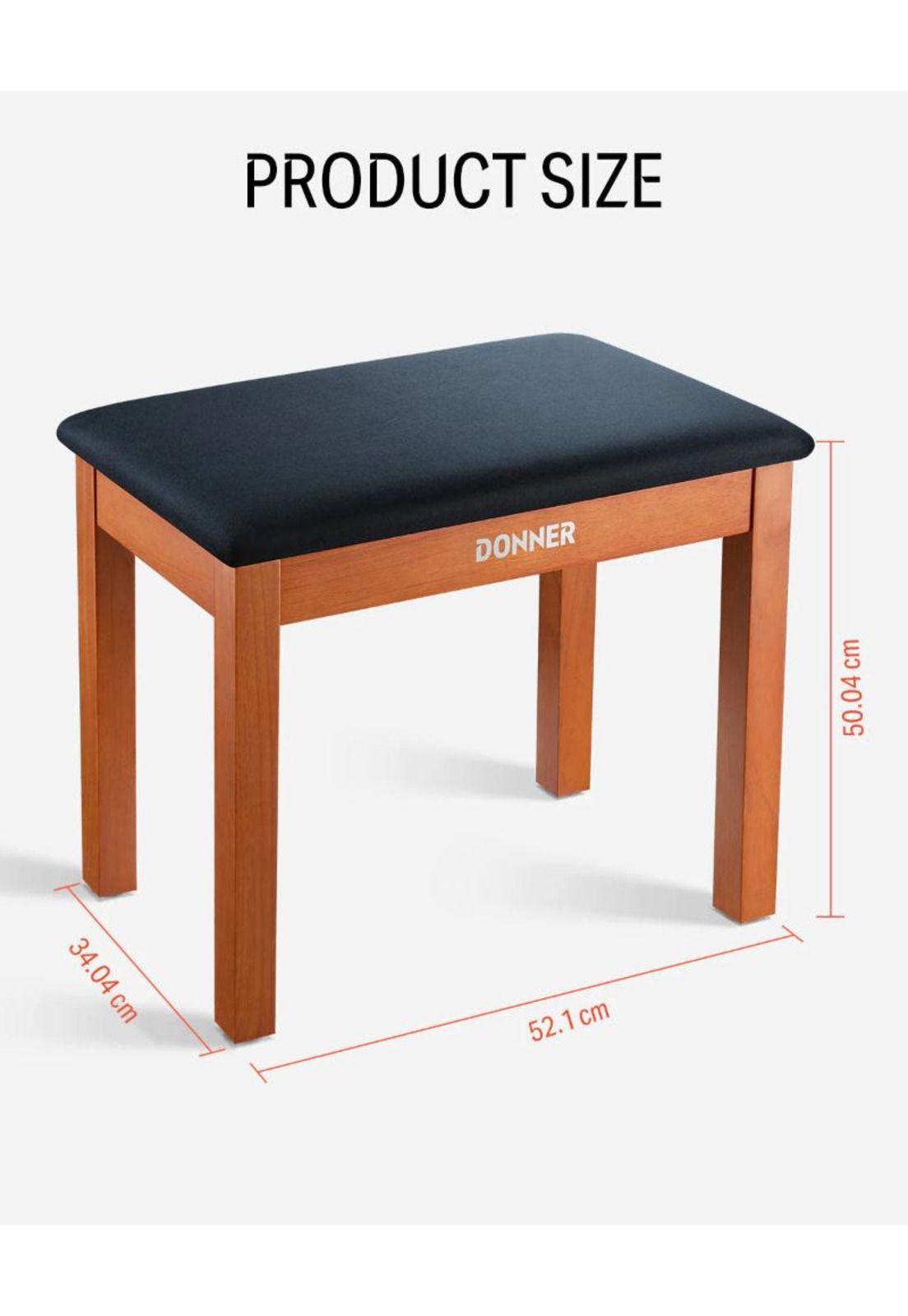 Banqueta De Piano C/Almacenamiento Ec2088 Donner-3