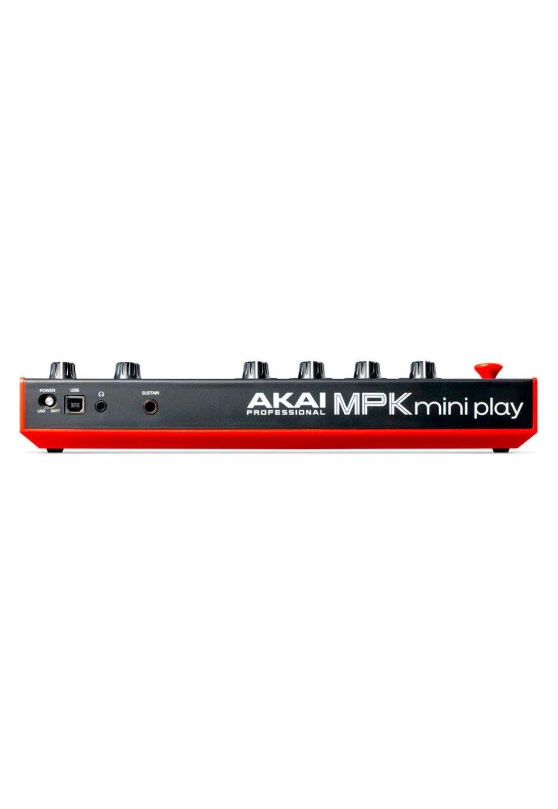 Teclado Controlador Akai Usb 32Mt Mpk Mini Play Mk3 C/Parlantes MPKMINIPLAYMK3-2