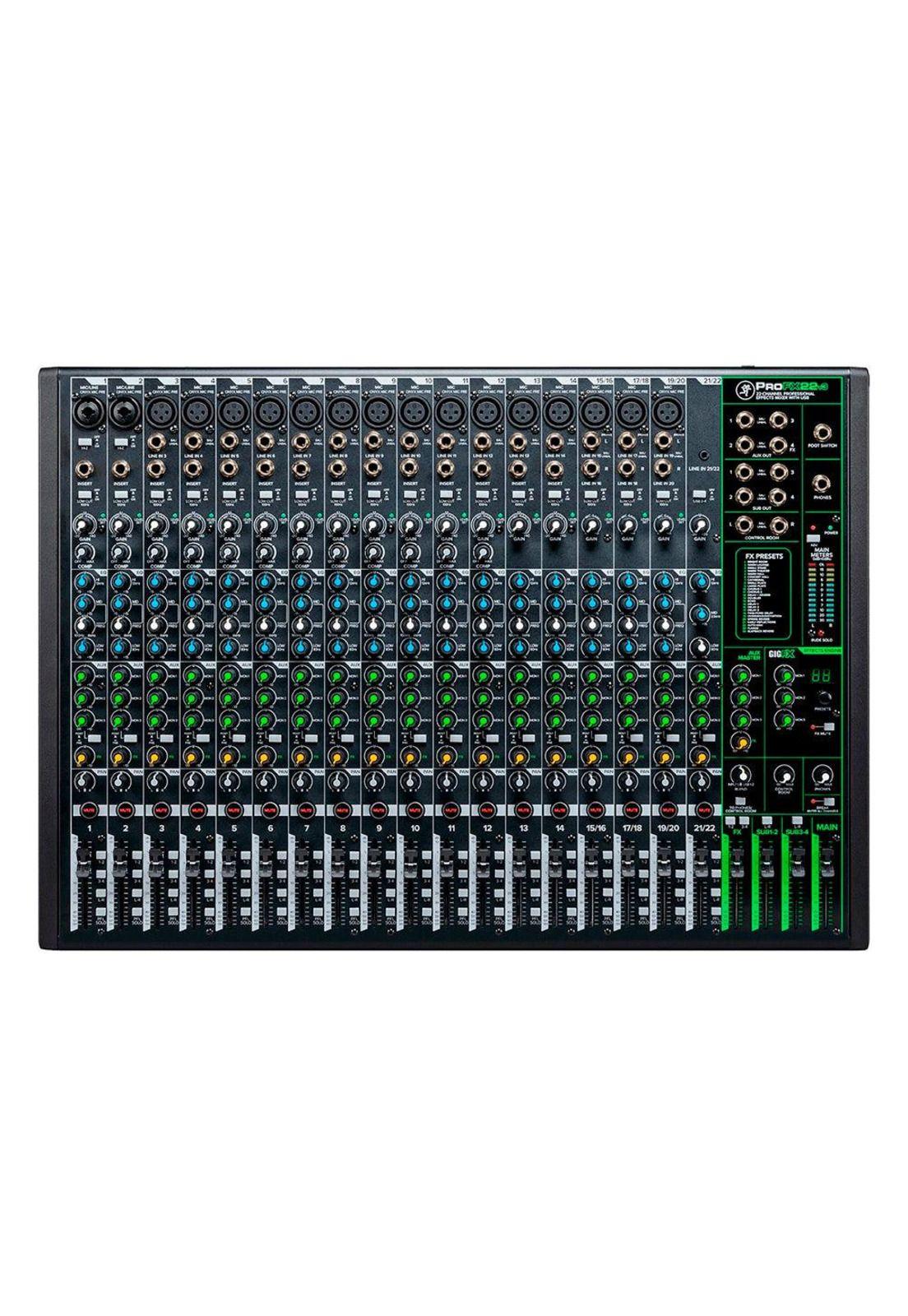Mixer Mackie Analogico 22 Canales Usb C/Fx PROFX22V3-2