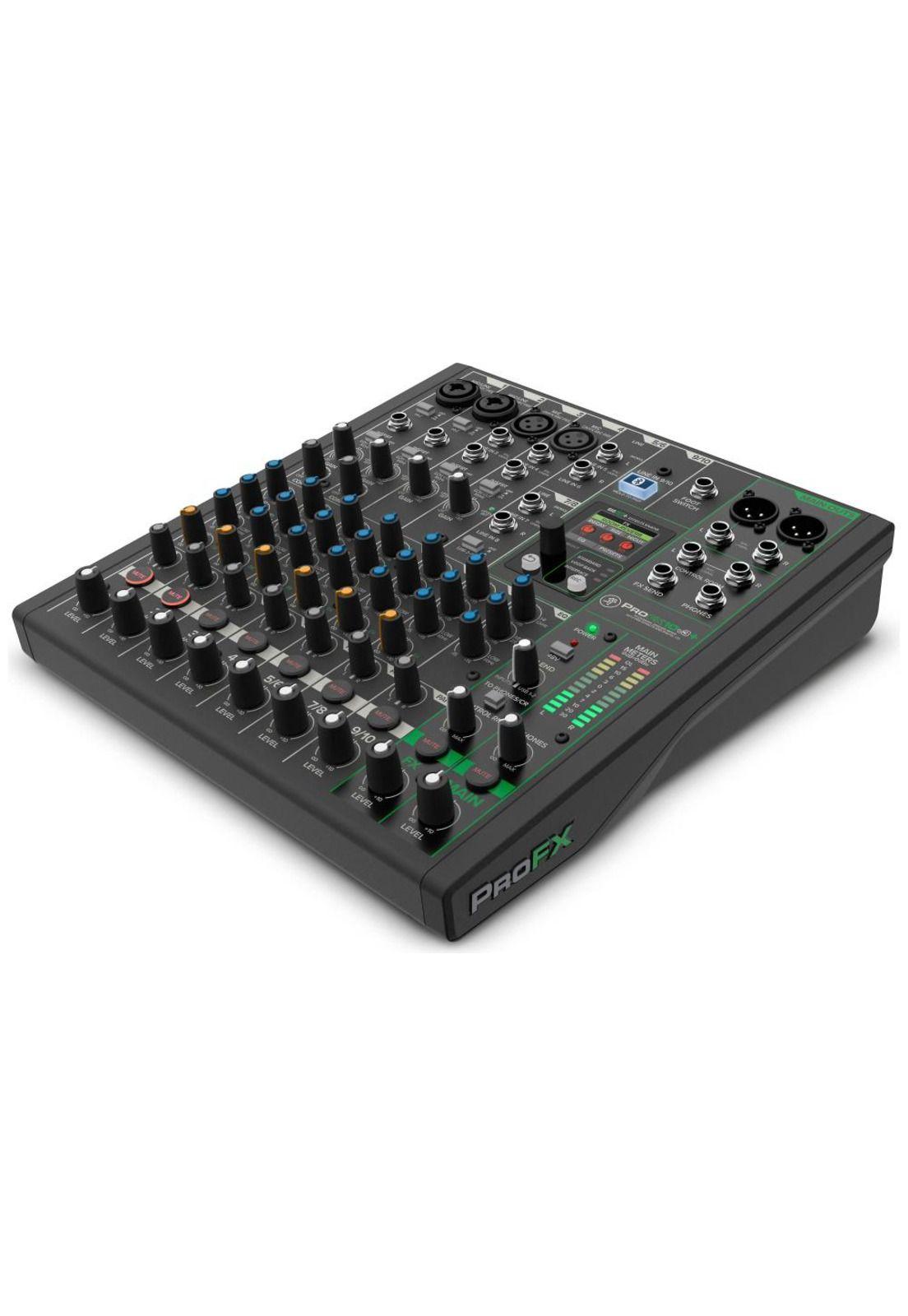 Mixer Analógico 10 Canales- Usb  C/Fx+Bt+Loopback Profx10V3+ Mackie-0