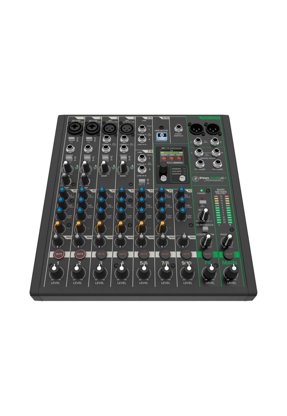Mixer Analógico 10 Canales- Usb  C/Fx+Bt+Loopback Profx10V3+ Mackie-2