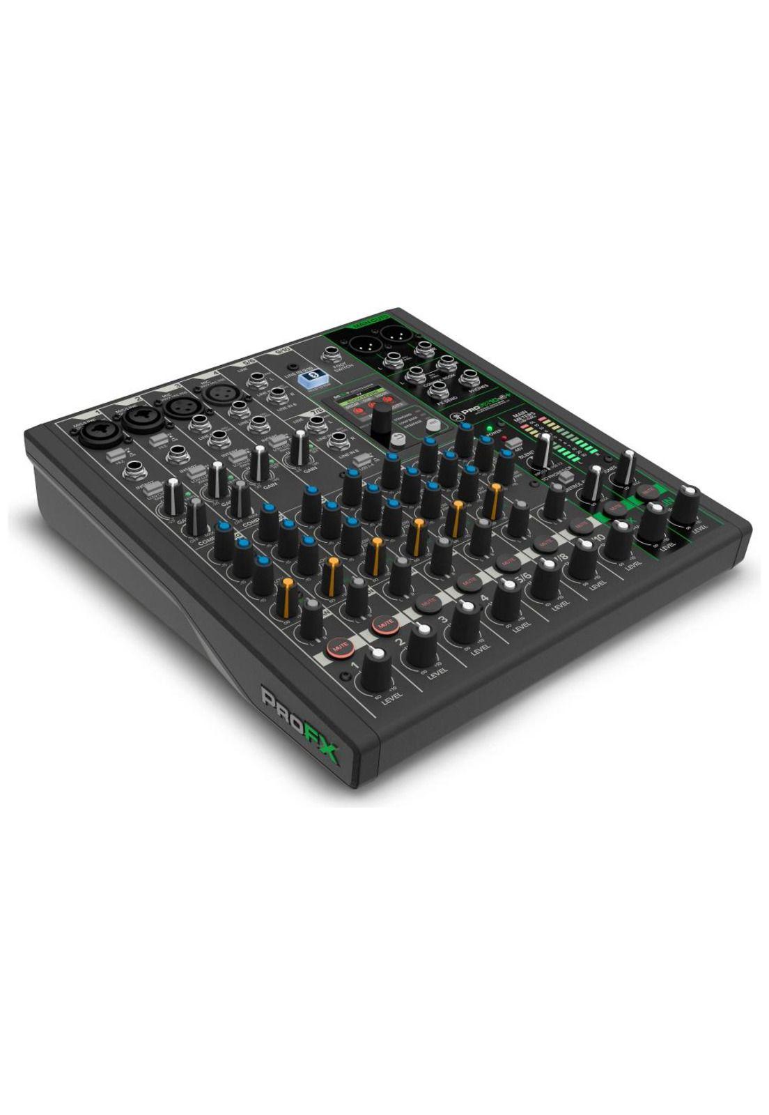 Mixer Analógico 10 Canales- Usb  C/Fx+Bt+Loopback Profx10V3+ Mackie-4