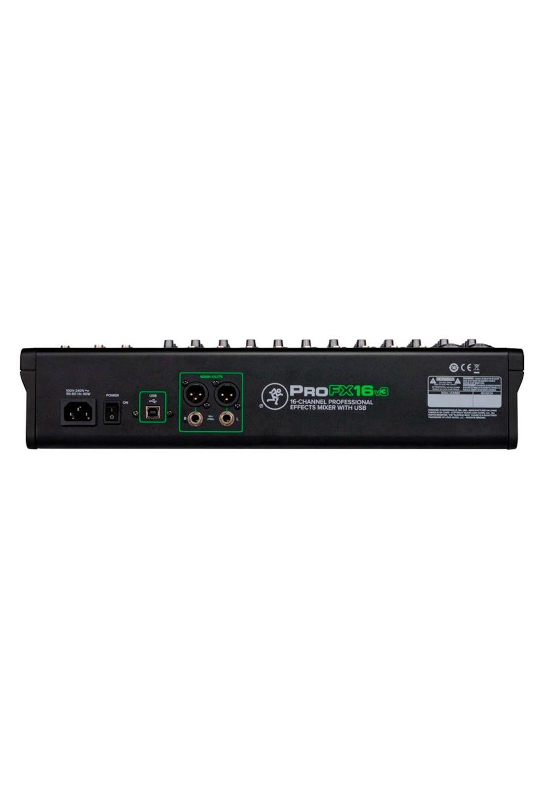 Mixer Mackie Analogico 16 Canales Usb C/Fx PROFX16V3-3