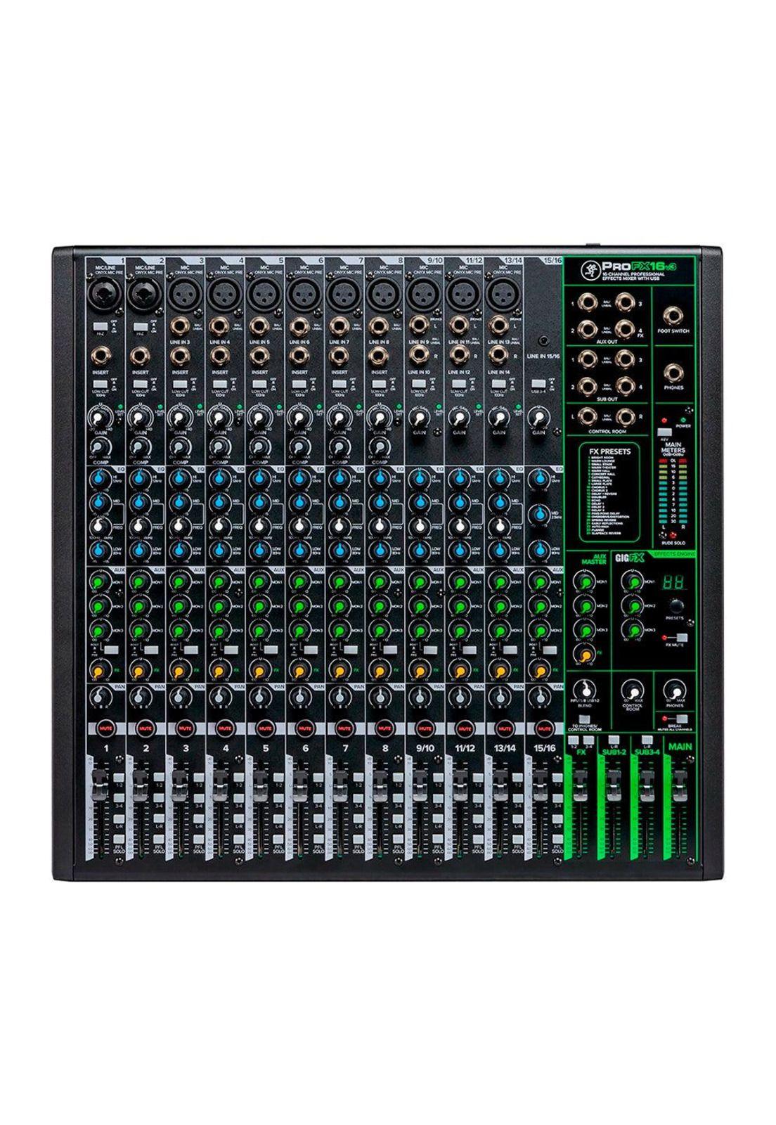 Mixer Mackie Analogico 16 Canales Usb C/Fx PROFX16V3-4