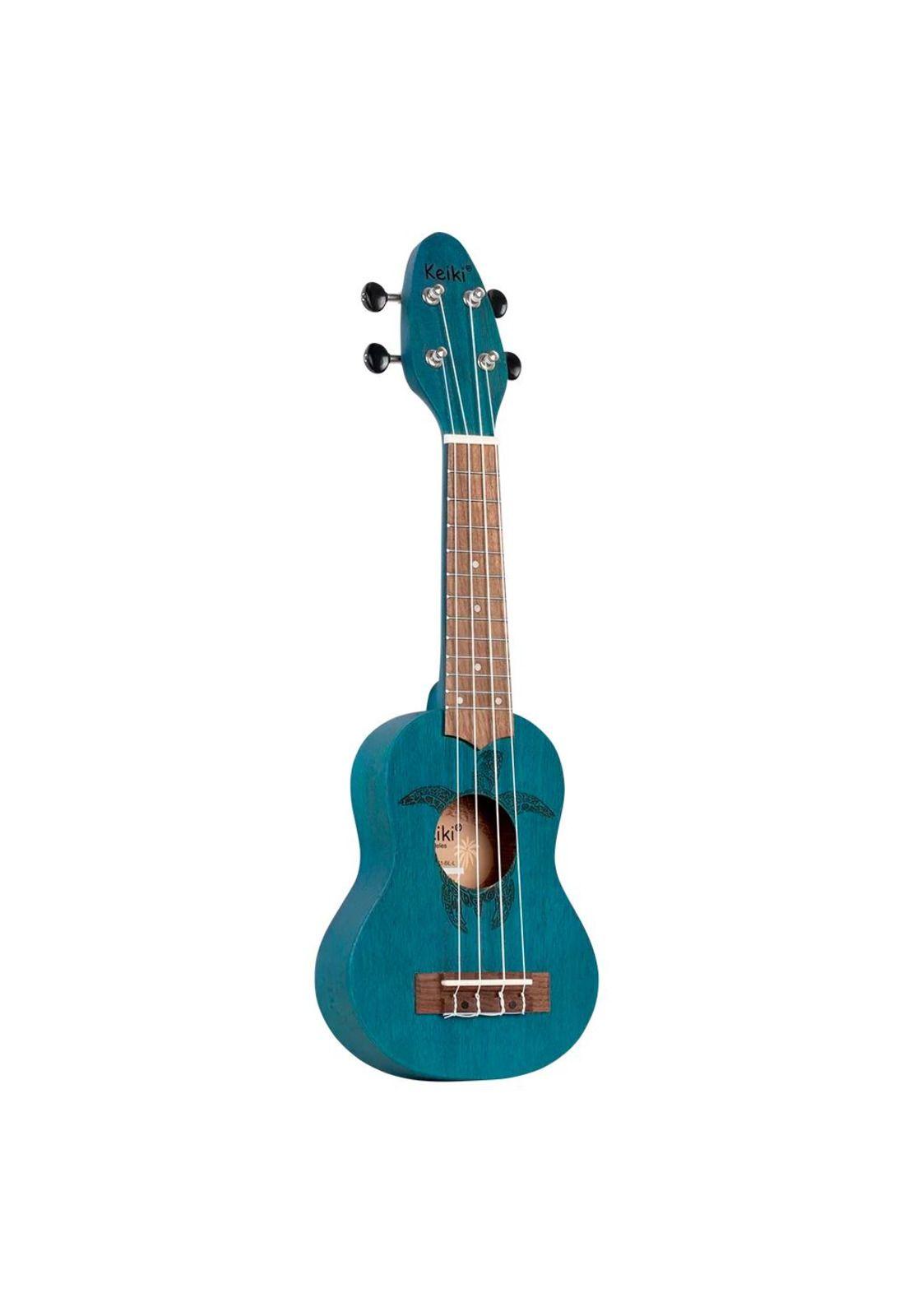Ukelele Sopranino Keiki By Ortega Diseño Tortuga (Azul) K1-BL-0
