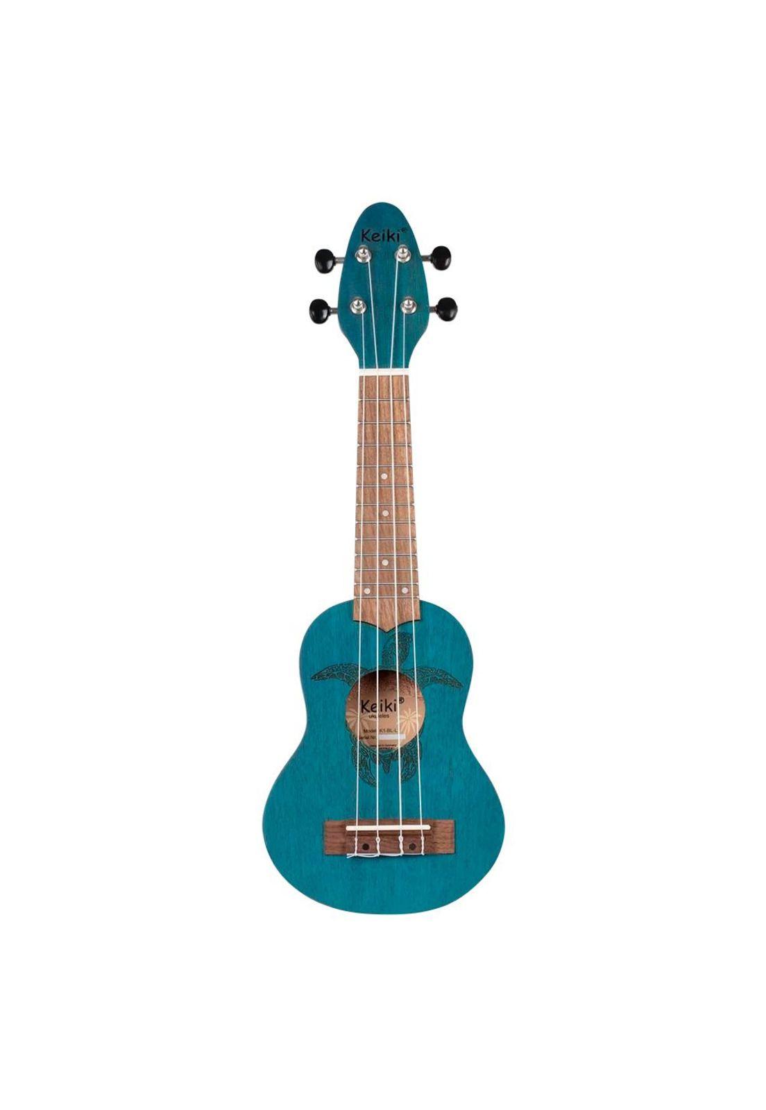 Ukelele Sopranino Keiki By Ortega Diseño Tortuga (Azul) K1-BL-1