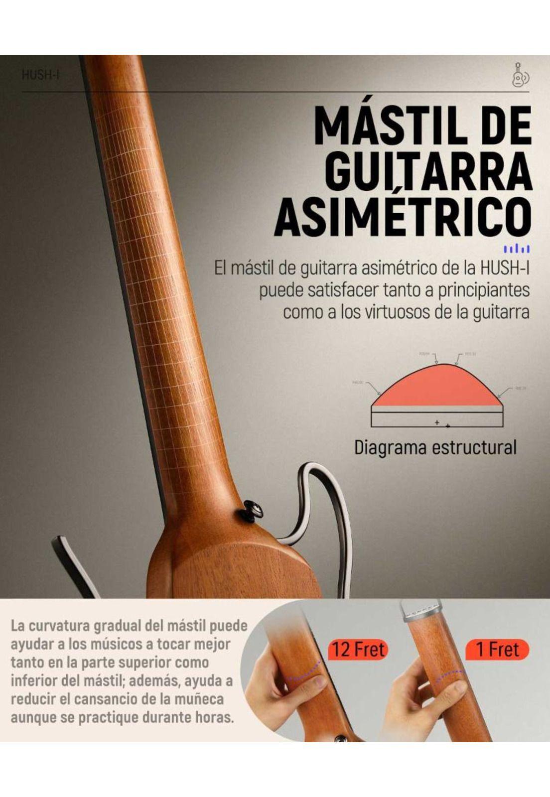 Guitarra Electrica Travel Mahogany Hush-I Mahogany Donner-4