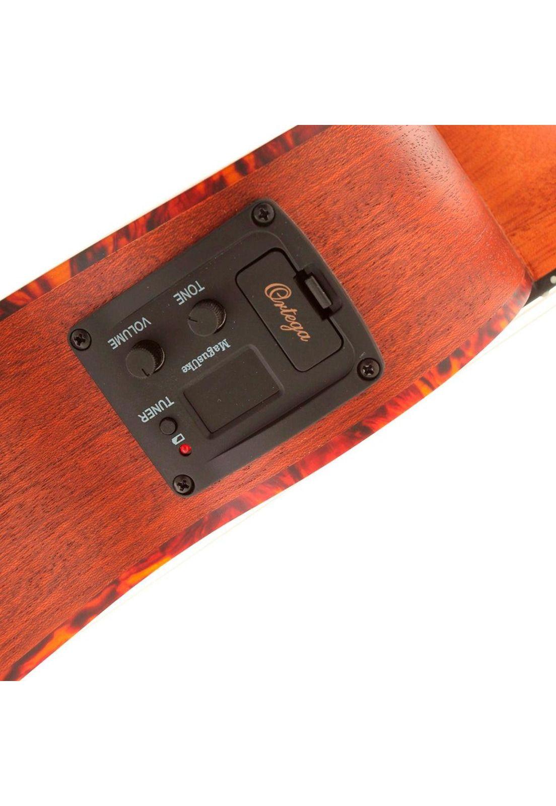 Ukelele Soprano Ortega E/A Bonfire Series Natural (Cutaway) RU5CE-SO-6