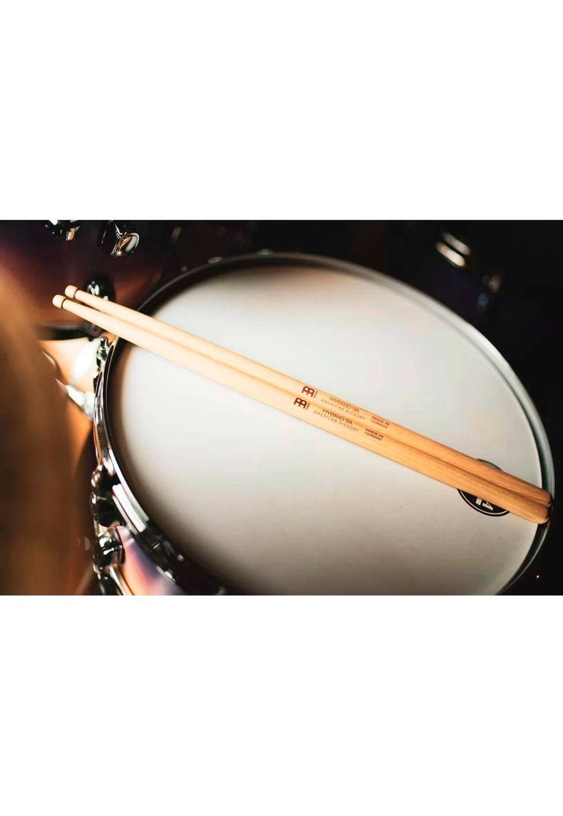 Baquetas Meinl Stick & Brush 9A Hybrid (American Hickory (Punta Madera) SB133-4