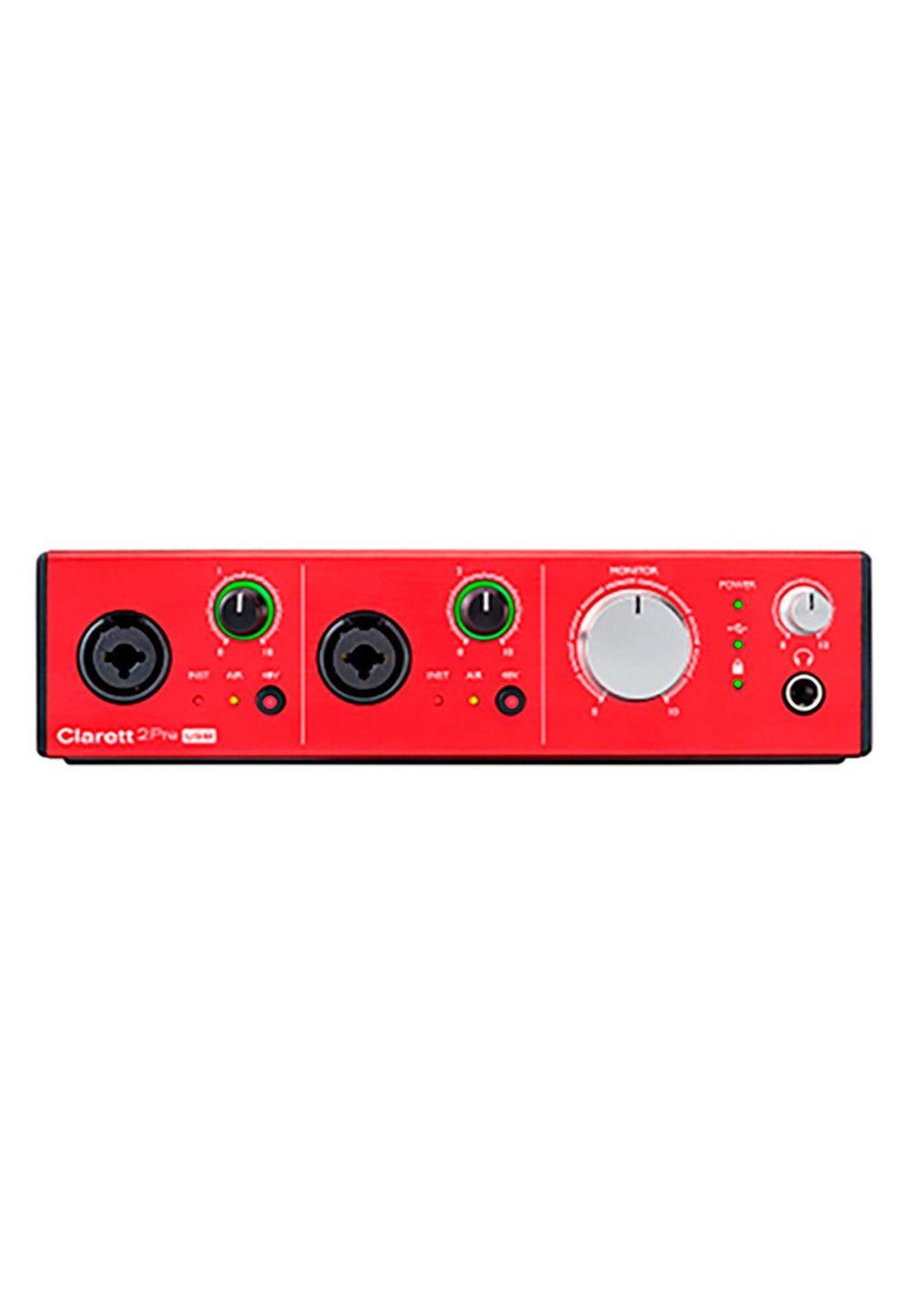 Interfaz De Audio Focusrite Usb 10 Entradas Y 4 Salidas Clarett CLARETT 2 PRE USB-3
