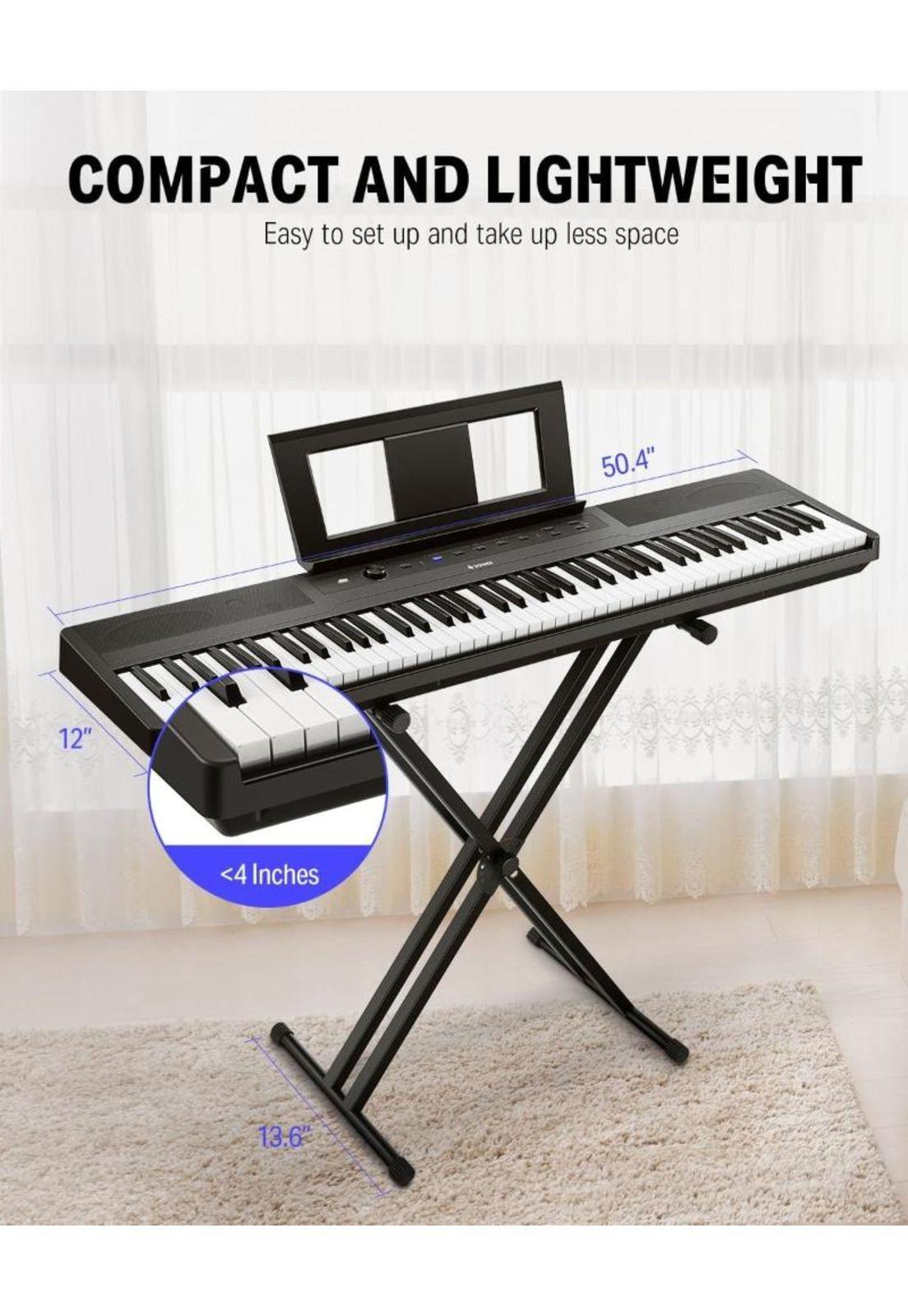 Piano Digital 88 Teclas Semi-Contrapesadas  Dep-45 Donner-5