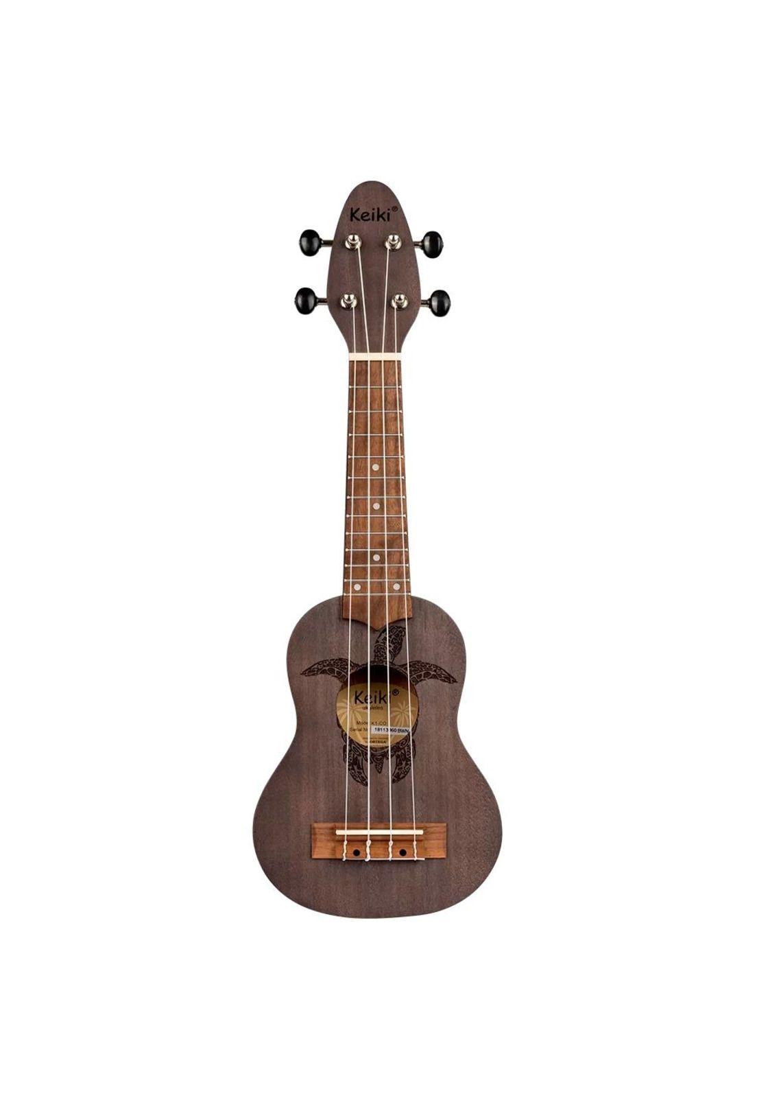 Ukelele Sopranino Keiki By Ortega Diseño Tortuga (Satinado Color Carbon) K1-CO-1