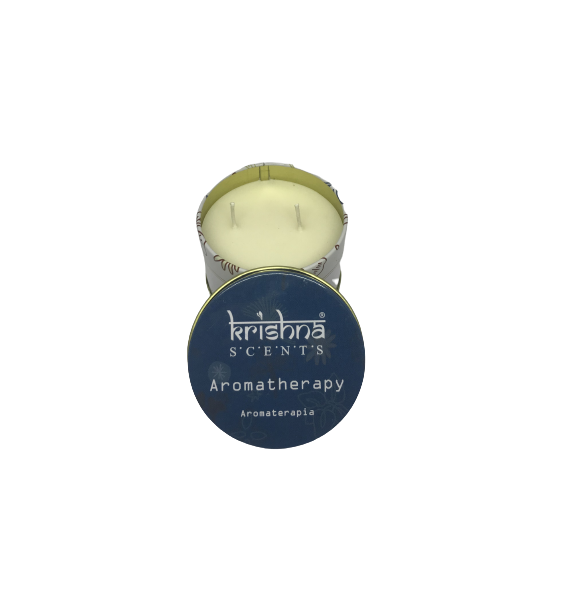 Vela aromatica doble mecha Krishna Aromaterapia-1