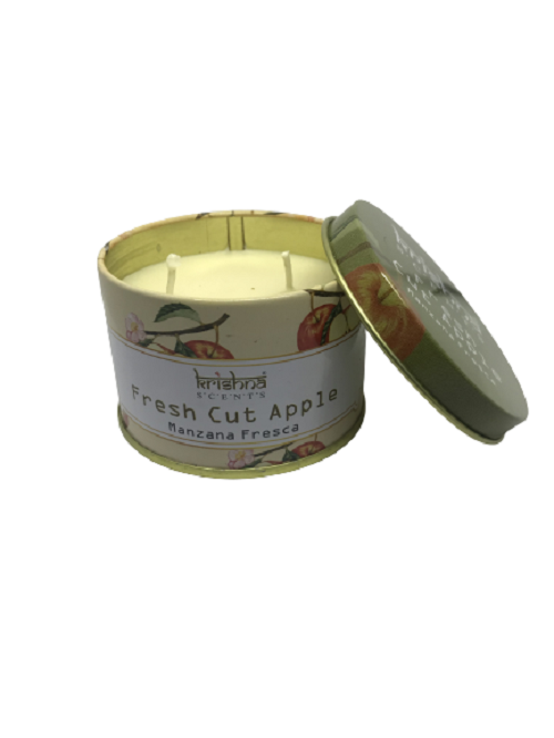 Vela aromatica doble mecha Krishna Manzana Fresca-2