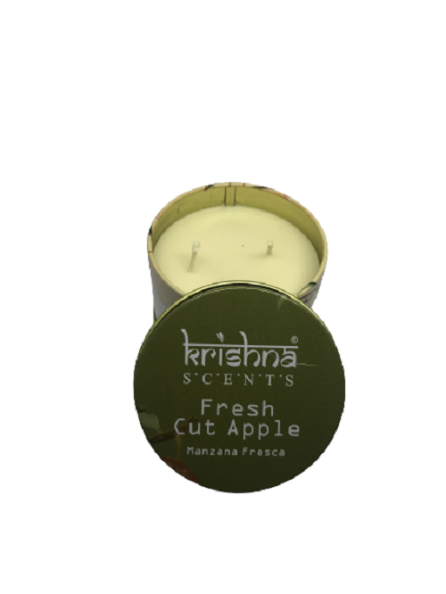Vela aromatica doble mecha Krishna Manzana Fresca-1