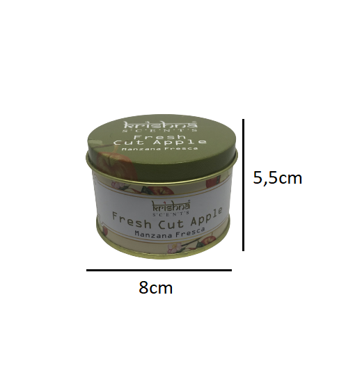 Vela aromatica doble mecha Krishna Manzana Fresca-3