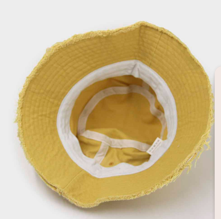 Sombrero Bucket Hat Deflecado amarillo-2