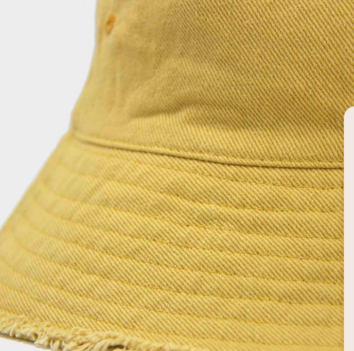 Sombrero Bucket Hat Deflecado amarillo-3