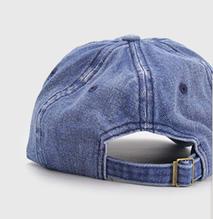 Gorra Denim Prelavada Con Estrella Azul-6