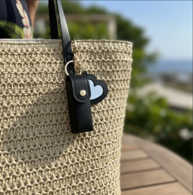 Bolso De Playa Rafia Crema-5