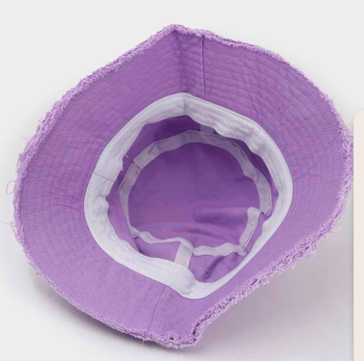 Sombrero Bucket Hat Deflecado Violeta-2